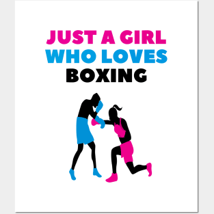 Just a girl who loves boxing Posters and Art